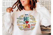 He is Dad PNG, Christian Fathers Day, an Illustration by Designking (Thumbnail 6 of 6)