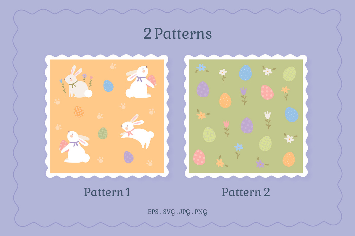 Easter Kit - Patterns & Cards set, a Graphic by Nina Bered Illustration (Photo 2 of 8)