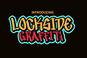 Lockside Graffiti Display Font, a Sans Serif Font by IHDSTD (Thumbnail 1 of 5)