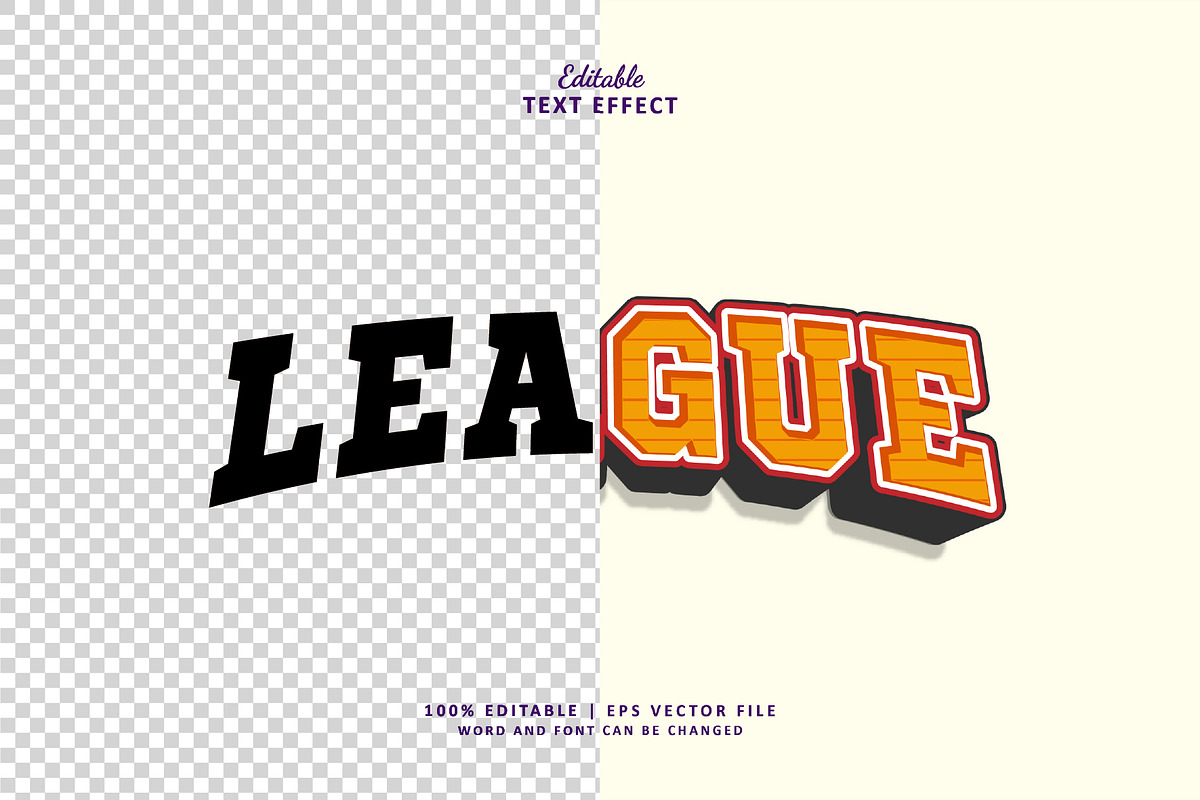 Text Effect League, a Layer Style Add-On by Navy Graphic (Photo 2 of 2)