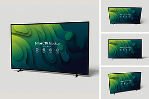 Smart TV Mockup, a Wearable Device Mockup by xavier_studio