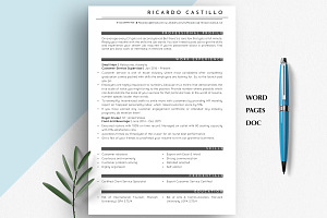 Customer Support Resume Template, CV, a Resume Template by Career Canvas