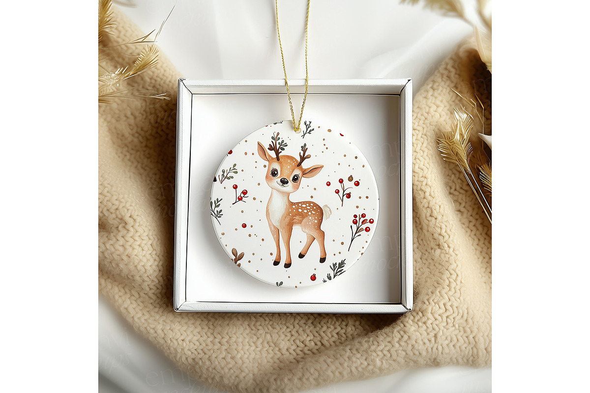 Ceramic Ornament Mockup, a Merchandise Mockup by EmpaviMockups (Photo 5 of 6)