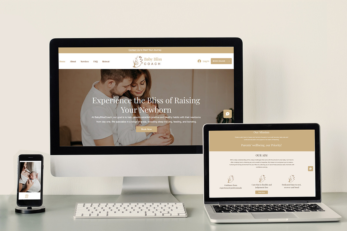BabyBliss - Wix Coaching Boho Theme, a Wix Template by Webloom Studio - Wix (Photo 3 of 6)