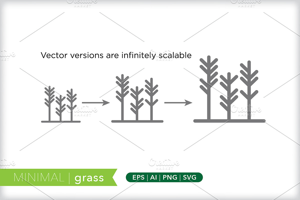 Minimal grass icons, an Outline Icon by Picture Window (Photo 4 of 5)