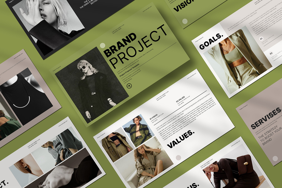 Brand Project Presentation Template, a Presentation Template by Aura Agency (Photo 10 of 10)