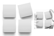 SET of 4 SQUARE COASTERS, a Product Mockup by Moonlight Creative (Thumbnail 9 of 9)