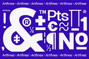 Artfines, a Sans Serif Font by artism_design (Thumbnail 4 of 7)