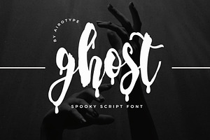 Ghost - Spooky Handwritten Font, a Handwritten Font by Airotype
