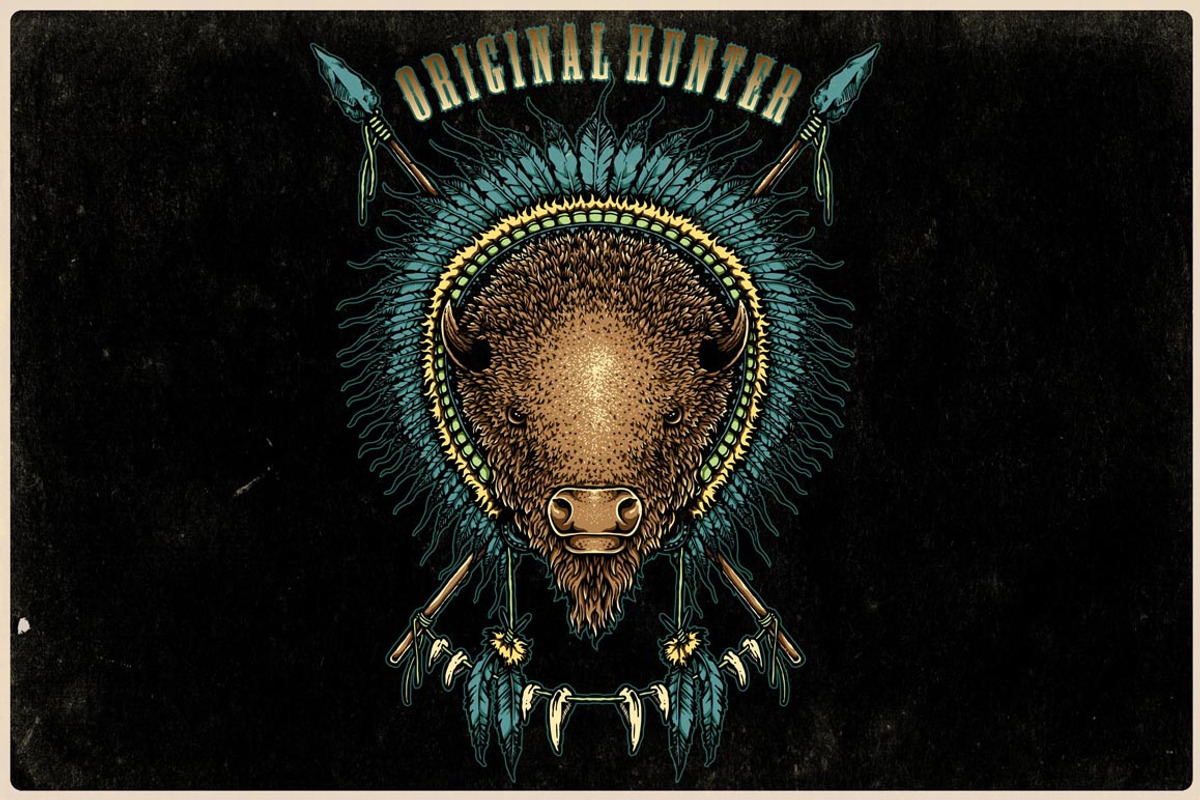Native America Style Illustration, an Illustration by NStudio (Photo 1 of 4)