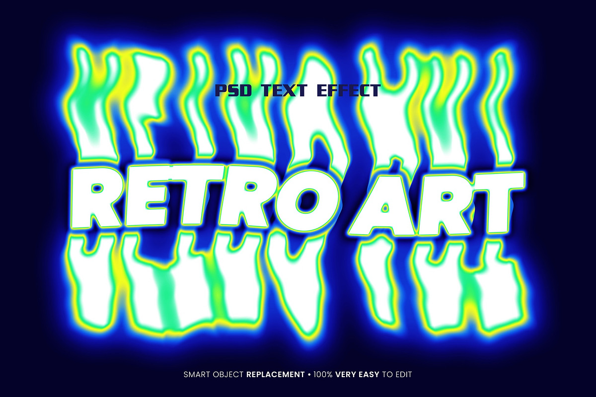 Retro Melt Text Effect, a Layer Style Add-On by WudelMbois Studio (Photo 1 of 3)