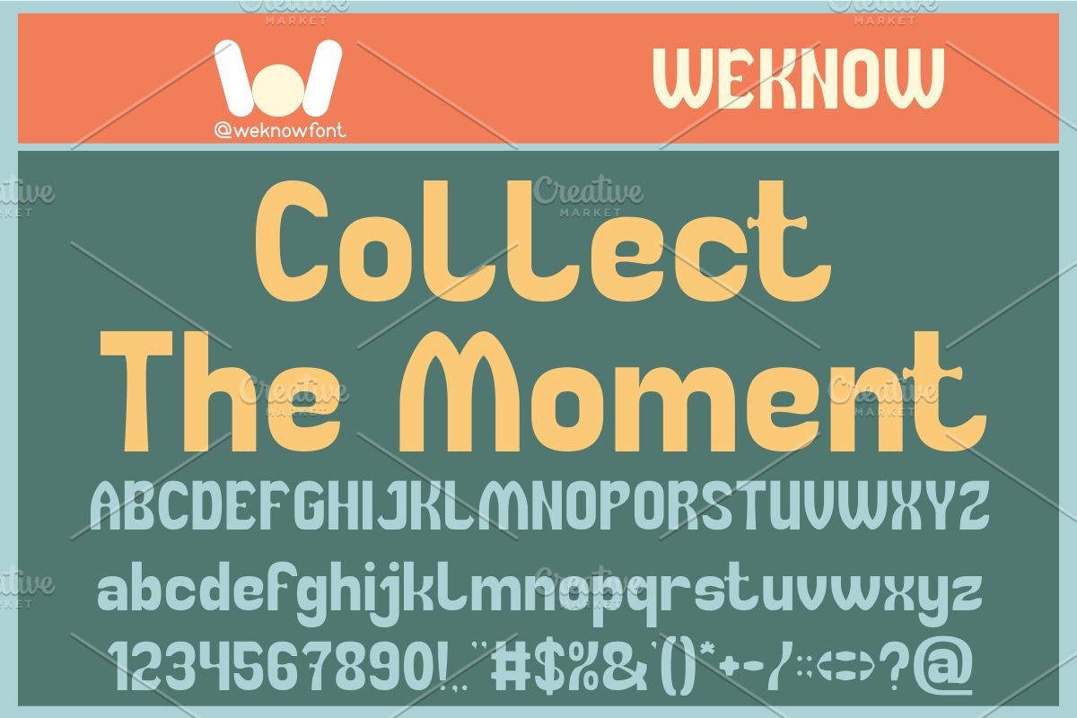 Collect the moment, a Font by weknow (Photo 1 of 8)