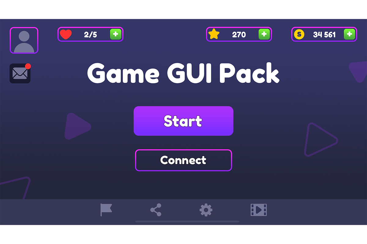 Flat Game GUI Pack, an Icon by KartInnka (Photo 5 of 16)