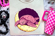 Pink Sea Turtle Clipart, an Illustration by CreationArt (Thumbnail 8 of 9)