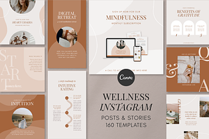 Wellness Instagram Template Kit