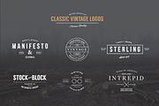 Classic Vintage Logos, a Branding & Logo Template by Hustle Supply Co. (Thumbnail 1 of 5)