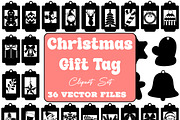 Christmas Gift Tag Vector, an Object Graphic by DesignBTF (Thumbnail 1 of 4)