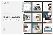 HAZELWOOD | Social Pack | Psd & Indd, a Social Media Template by Marigold Studios (Thumbnail 1 of 10)