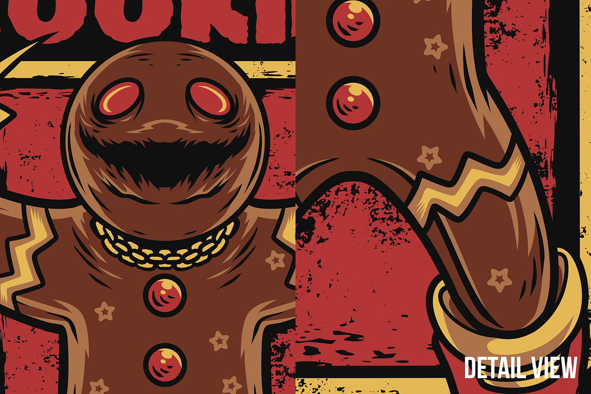 Spooky Cookie Christmas Illustration, a Decorative Illustration by badsyxn (Photo 3 of 5)
