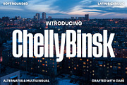 ChellyBinsk - Bold Condensed, a Sans Serif Font by Vicky's Place (Thumbnail 1 of 8)
