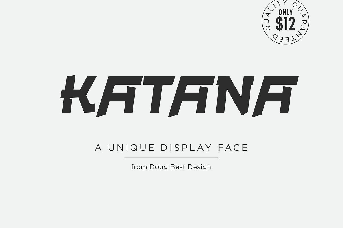 Katana, a Slab Serif Font by Doug Best Foundry (Photo 1 of 3)