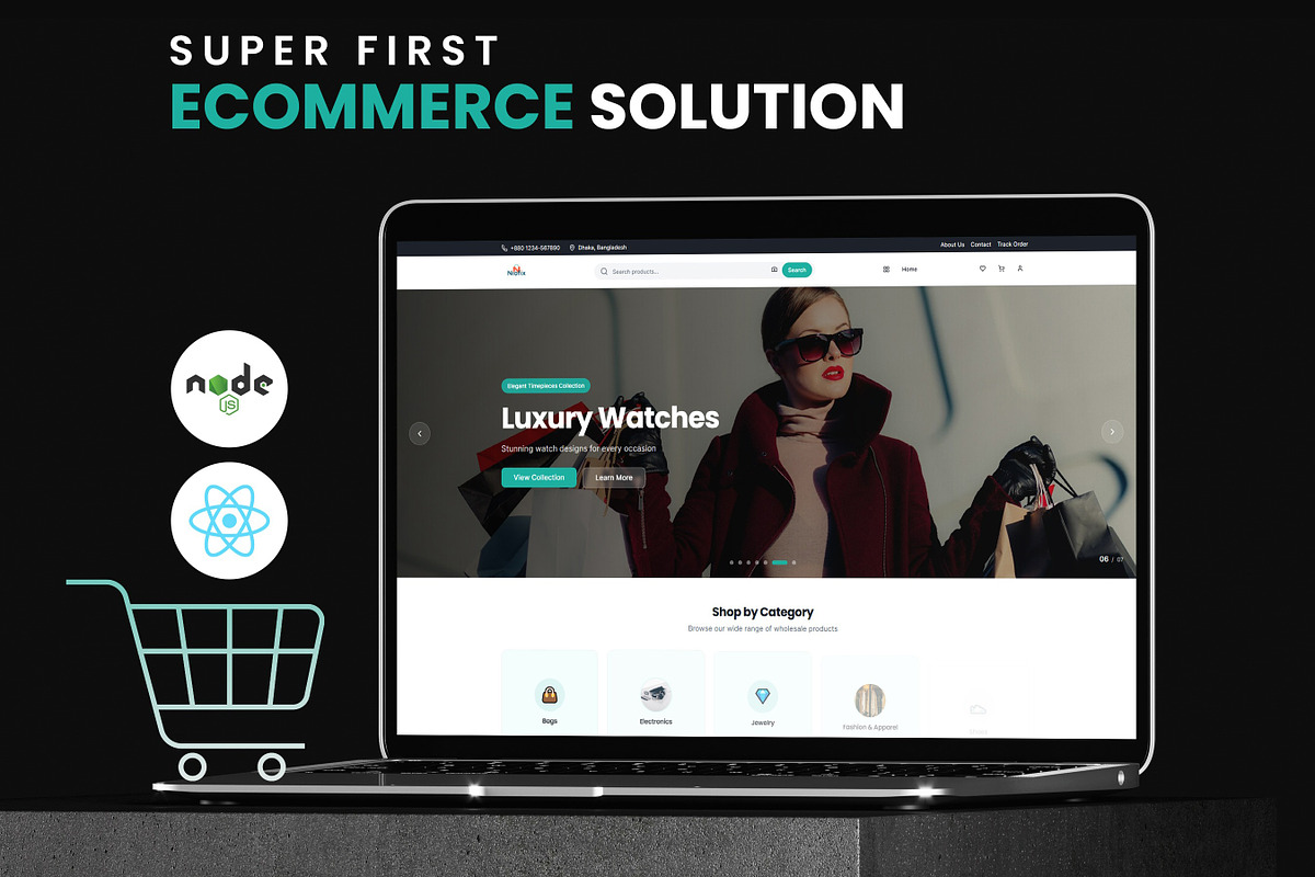 High Converting eCommerce Website, a React Template by Niofix (Photo 1 of 3)