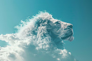 90 Clouds animals against a blue sky, an Animal Illustration by Handmadefont (Thumbnail 26 of 64)