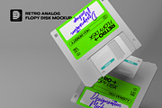 Analog Floppy Disk 3D Mockup, a Product Mockup by Designsation (Thumbnail 1 of 3)