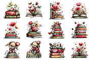 Whimsical Spring Books Clipart, an Illustration by Dream Creation (Thumbnail 3 of 5)