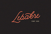 Lebakre Font Duo, a Script Font by Aksa & Nusa Co. (Thumbnail 1 of 6)