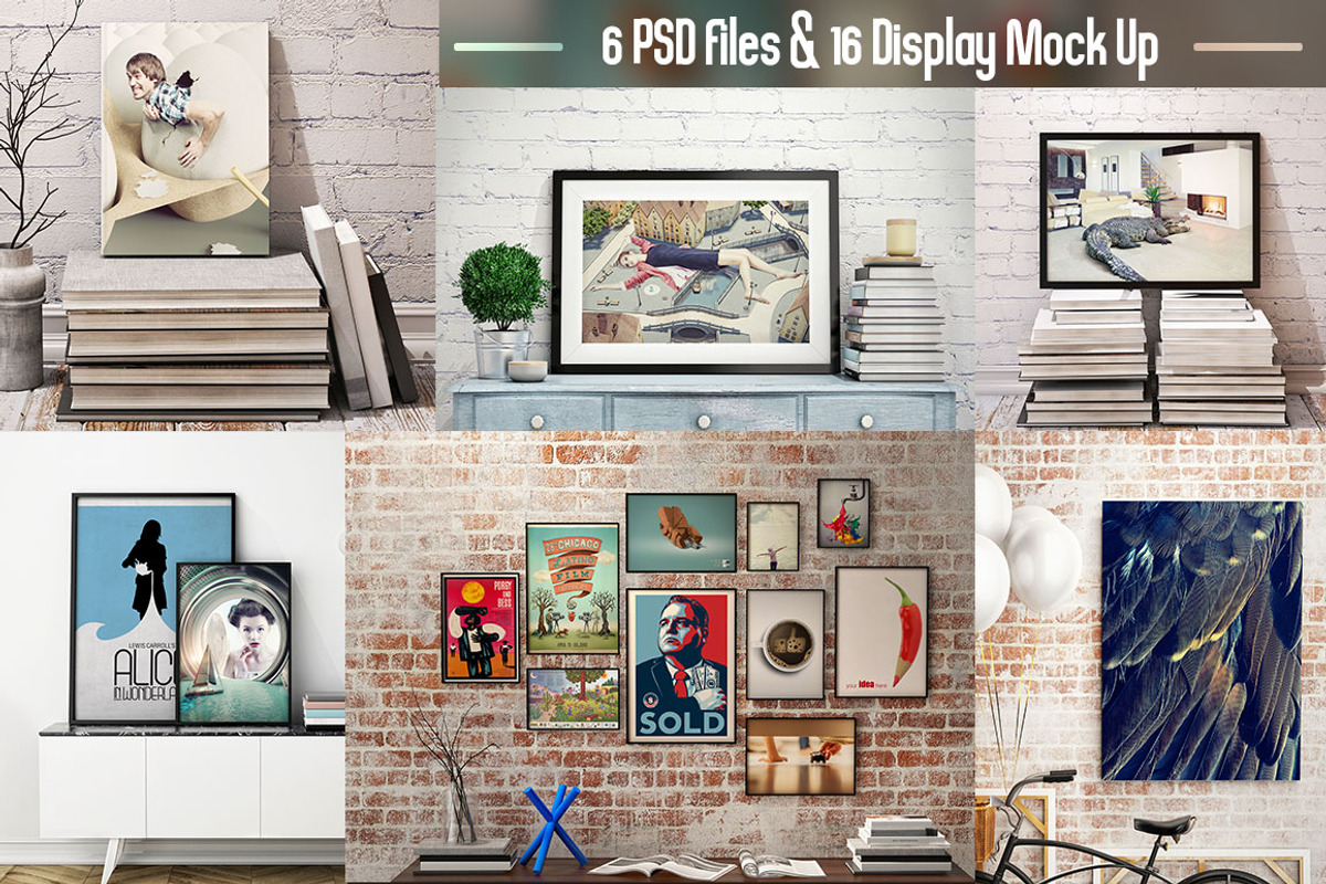 Canvas Poster Mock Up V2, a Print Template by Pixel Place (Photo 2 of 6)