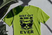 Best Cat Dad Ever Shirt Design, a Graphic by Vector Portal (Thumbnail 5 of 5)