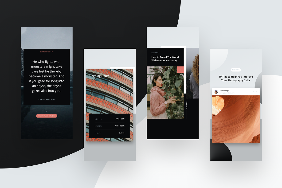 10 Instagram Stories Templates, a Social Media Template by Petr Knoll (Photo 5 of 7)