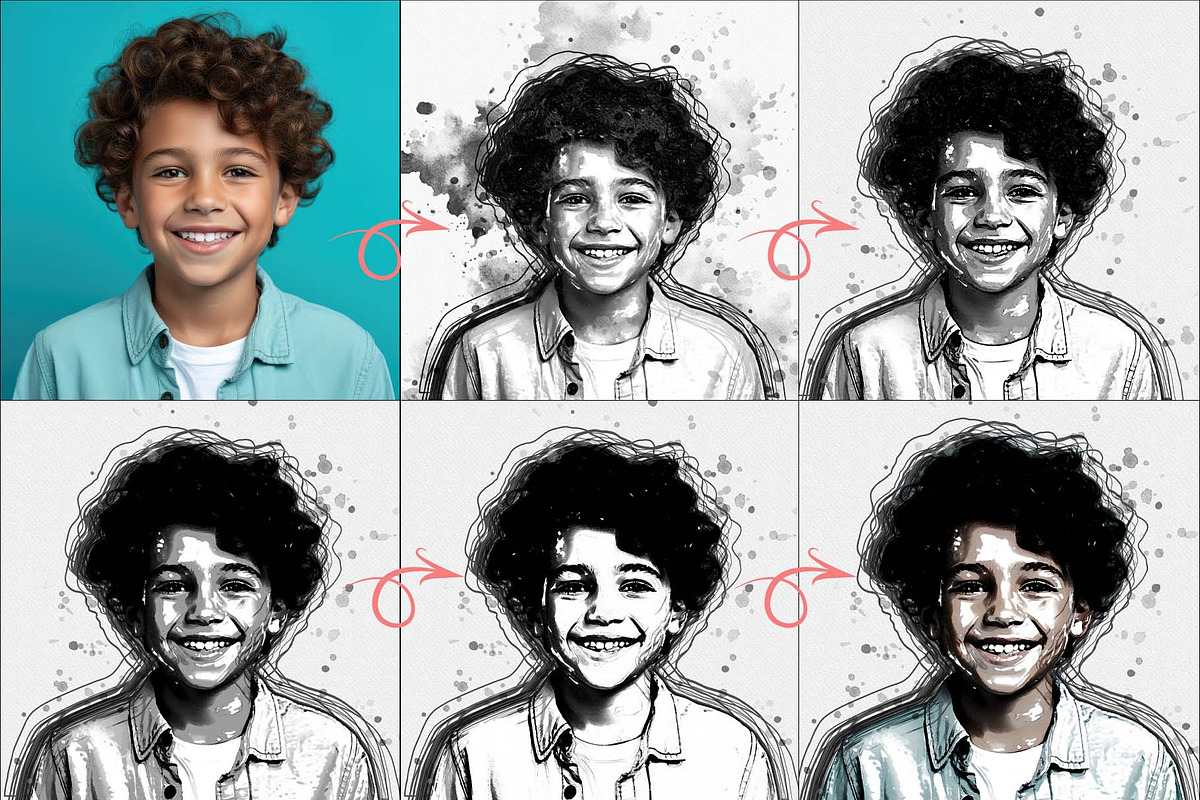 Inktober Drawing Photoshop Action, an Action Add-On by MRI STUDIO (Photo 2 of 15)