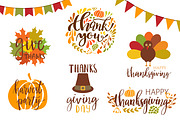 Thanksgiving day Set, an Illustration by mcherevan (Thumbnail 1 of 3)
