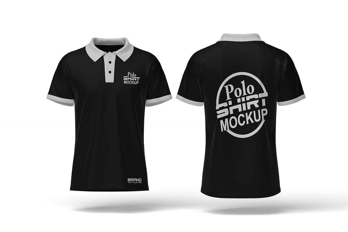 Polo T-Shirt Mockup, an Apparel Mockup by mockupbuys (Photo 4 of 8)