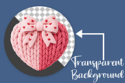 Coquette Coquette Bow Heart Knit PNG, an Illustration by Canvas Craft (Thumbnail 2 of 7)
