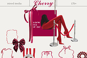 Cherry vibe Mixed media collage, an Object Graphic by 60secondsArt (Thumbnail 5 of 7)