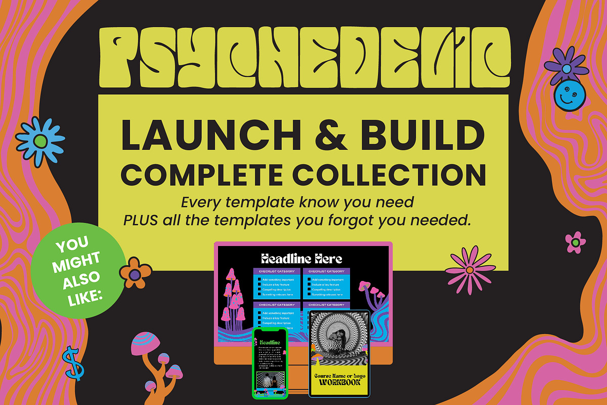 Psychedelic Presentation Slide Deck, a Presentation Template by WorkShy Studio (Photo 8 of 8)
