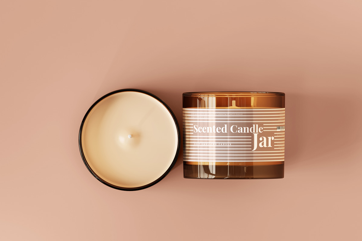 Amber Glass Candle Mockup Bundle, a Packaging Mockup by pmvch (Photo 64 of 135)