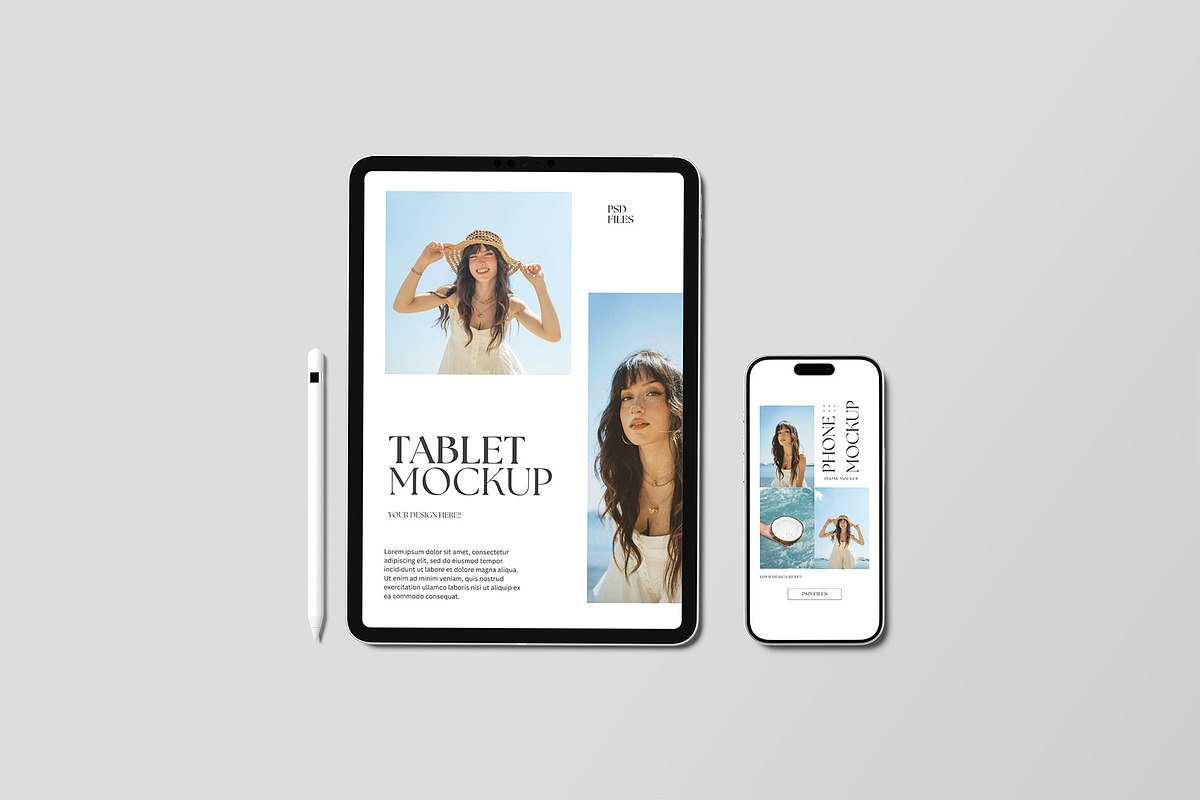 Tablet and Phone Mockup, an iPhone Mockup by Graphiculon (Photo 3 of 11)