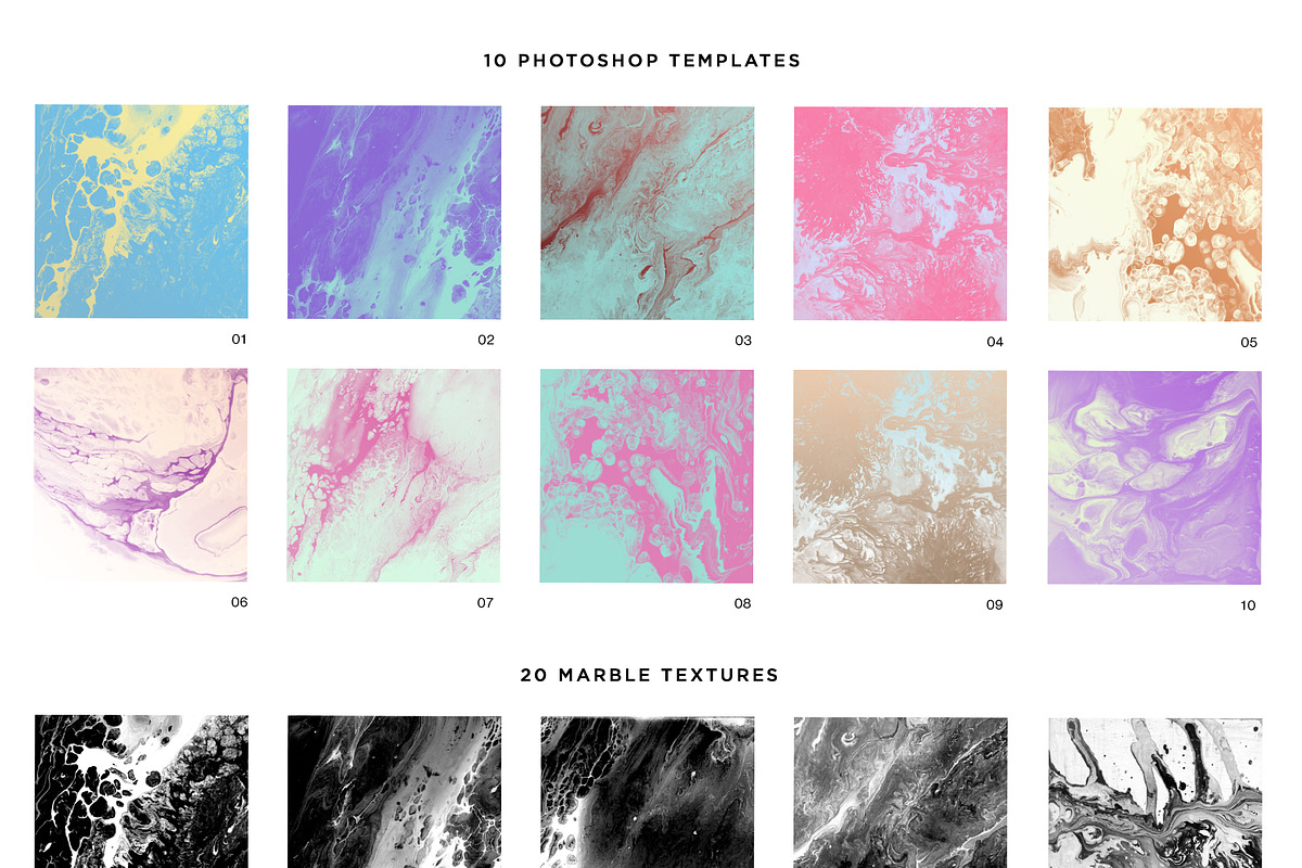 30 Marble Textures, a Texture Graphic by RuleByArt (Photo 5 of 5)