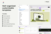 Tikorix. Website template, an UI Kit Template by Brandarnia (Thumbnail 3 of 7)