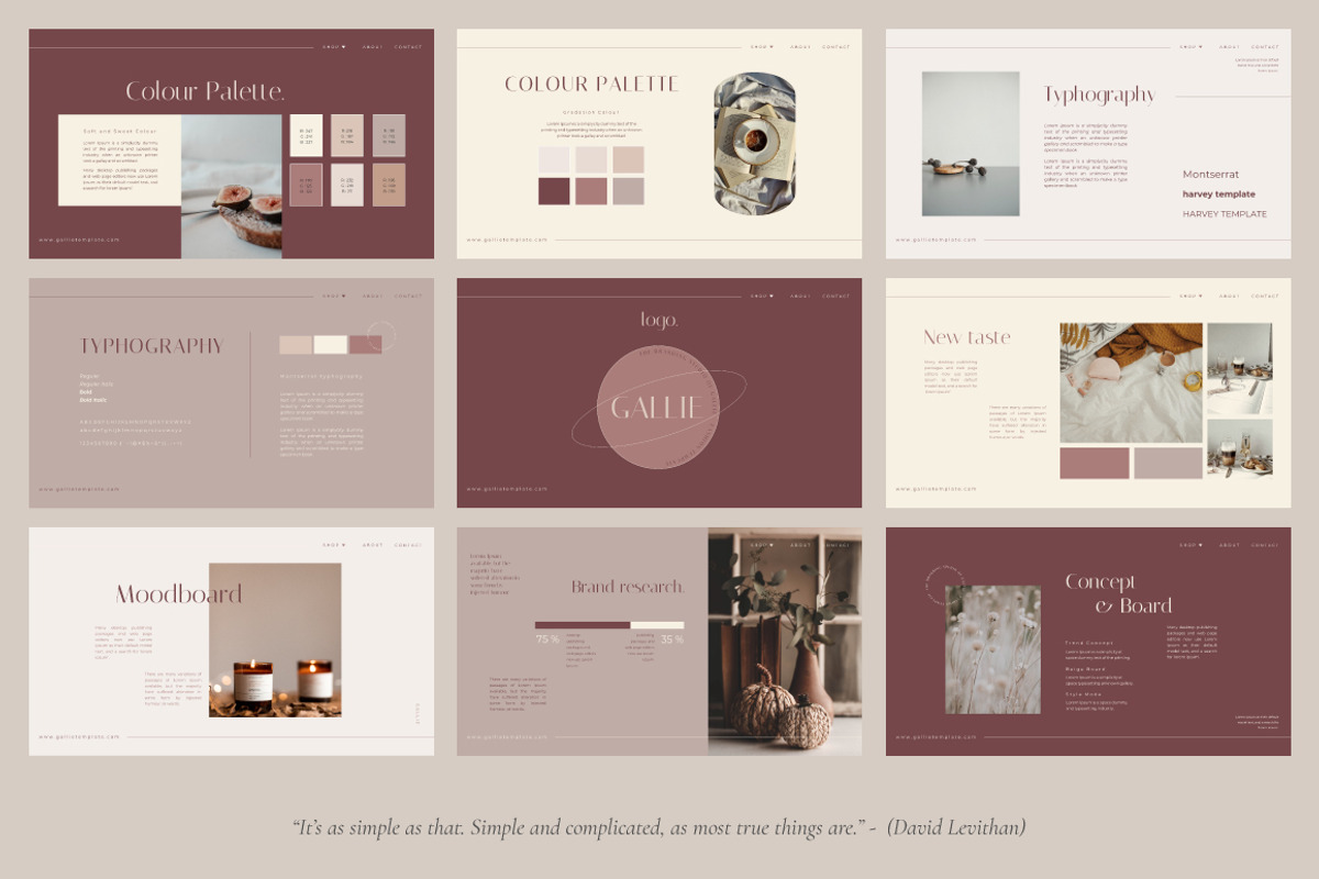Gallie - PowerPoint Template, a Presentation Template by Secret Visual (Photo 10 of 11)