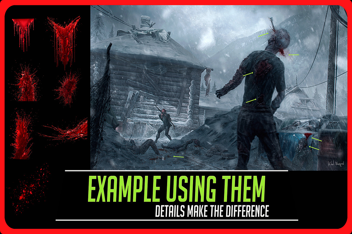 Horror Bundle - 7 Packs, a Texture Graphic by Mikel Blazgad (Photo 12 of 23)