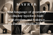 MAVRYK-Modern-Geometric-Display-Sans, a Sans Serif Font by zerologicstudio (Thumbnail 2 of 11)