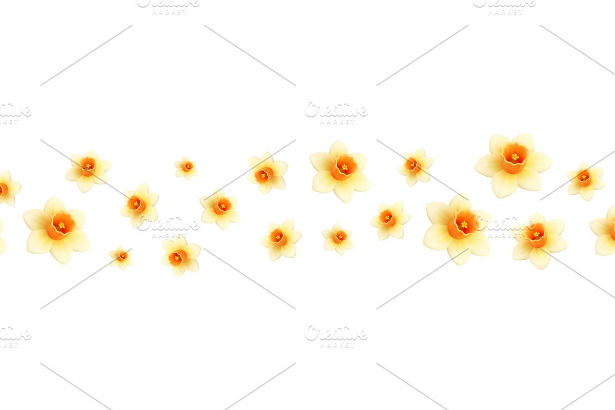 Seamless horizontal pattern with, an Object Illustration by GraphiShop