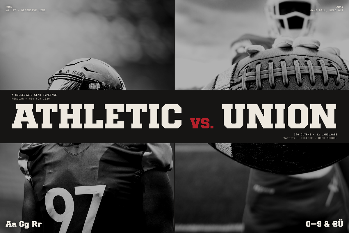 Athletic Union - College Typeface, a Slab Serif Font by HipFonts (Photo 9 of 18)