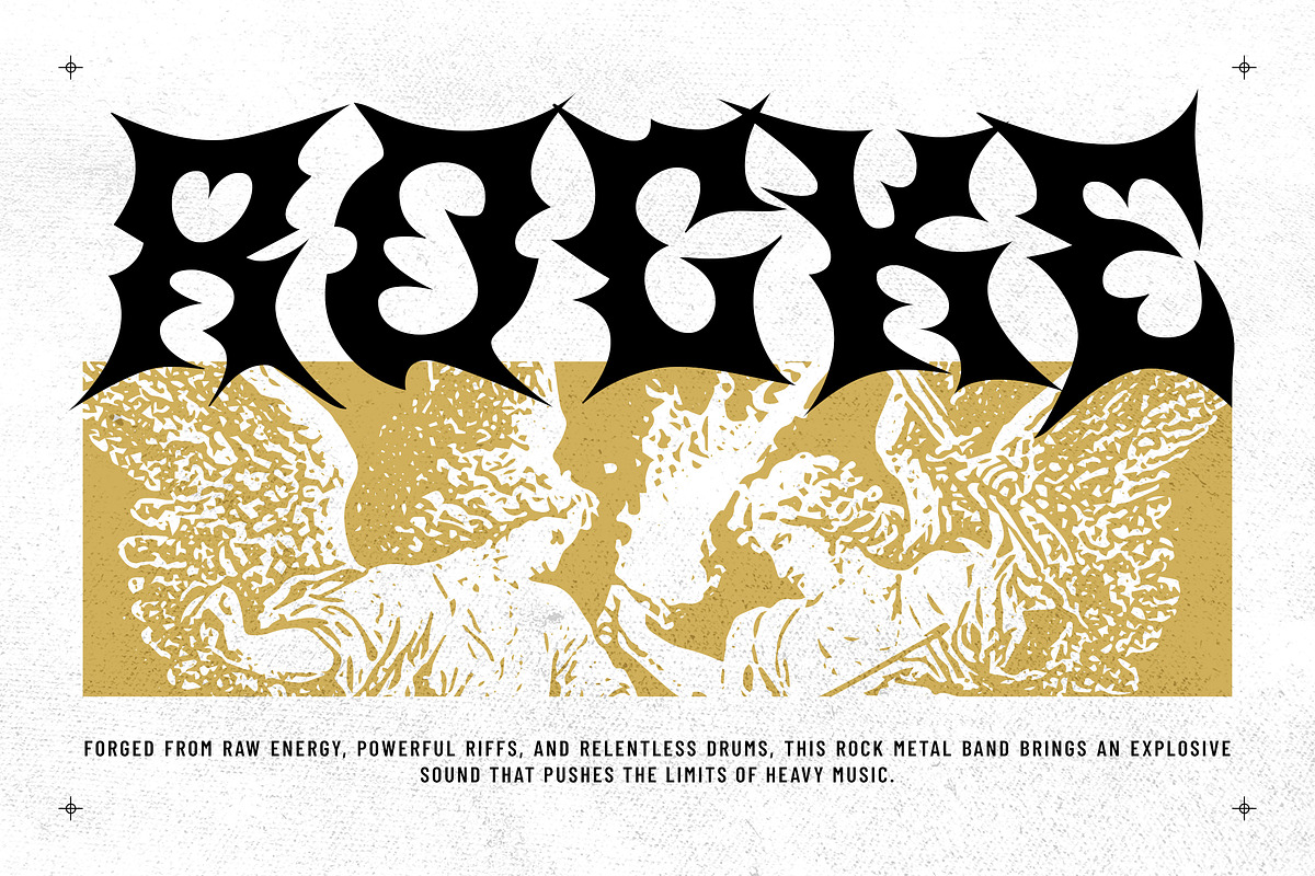 Drivioz - Black Metal Game Font, a Blackletter Font by Typia Nesia (Photo 5 of 11)