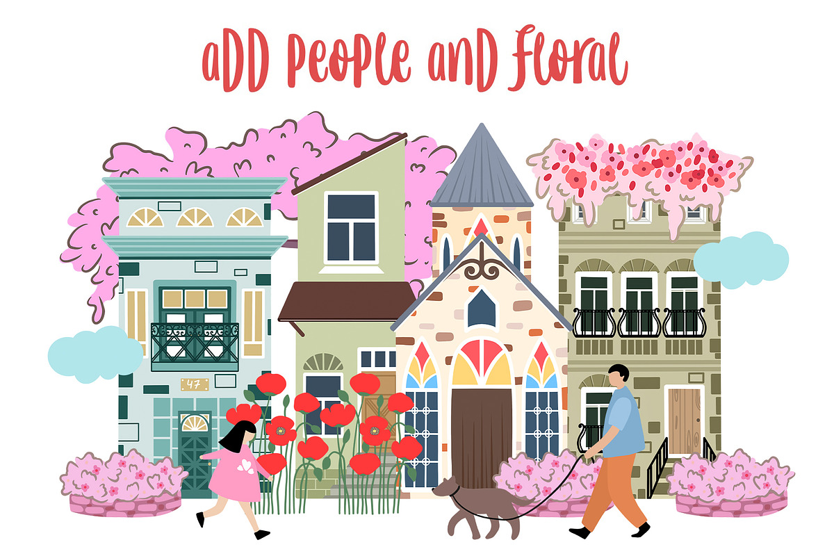 Seasonal Town Creator Bundle -60%OFF, a Decorative Illustration by Alina Sh (Photo 18 of 22)